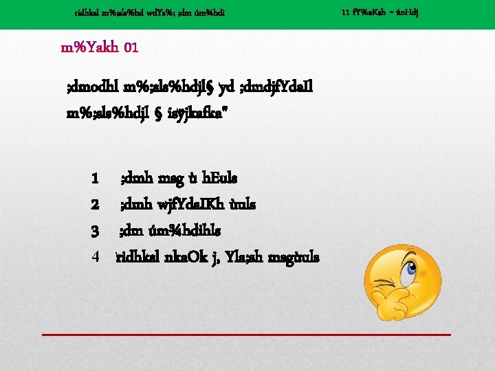 Ridhksl M Slshd Wd Ys Dm Mhdi 11