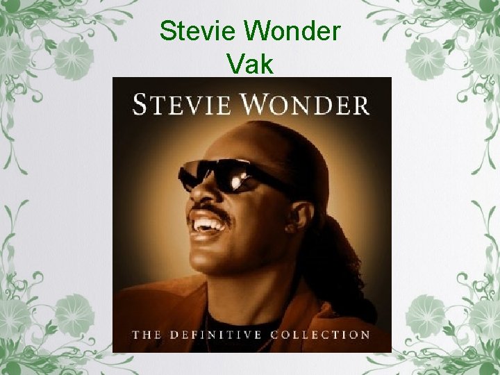 Stevie Wonder Vak 