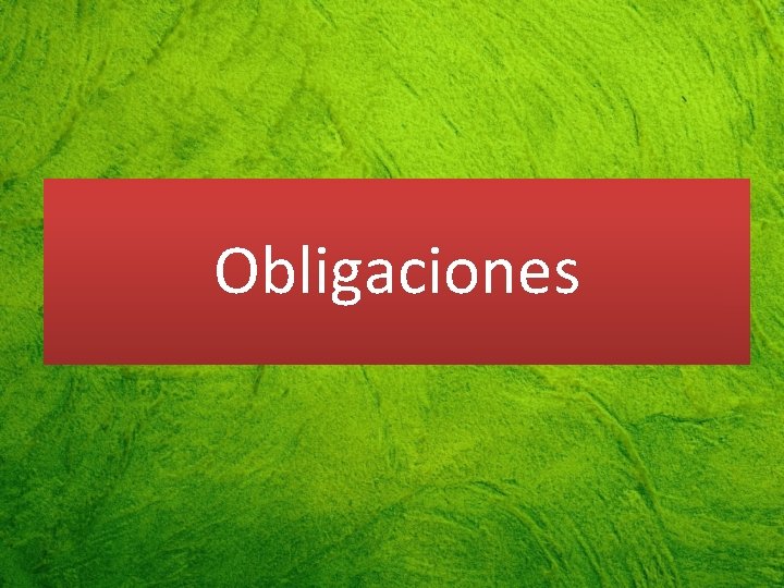 Obligaciones 