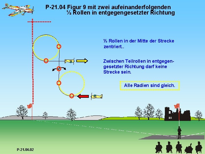 P-21. 04 Figur 9 mit zwei aufeinanderfolgenden ½ Rollen in entgegengesetzter Richtung ½ Rollen