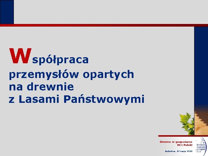 Współpraca przemysłów opartych na drewnie z Lasami Państwowymi Drewno w gospodarce UE i Polski