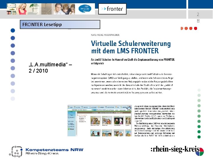 FRONTER Lesetipp „L. A. multimedia“ – 2 / 2010 2 8 