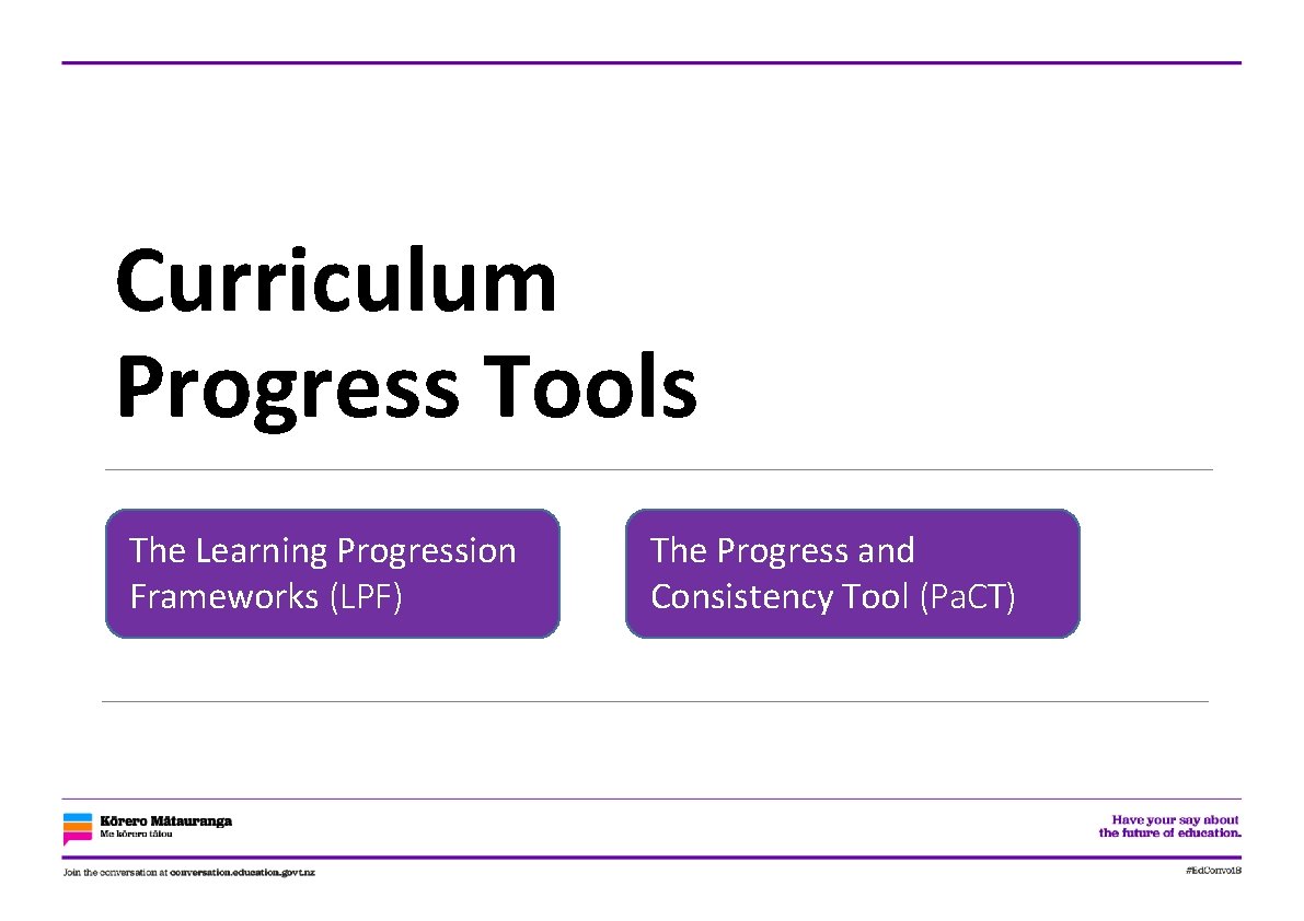 Curriculum Progress Tools The Learning Progression Frameworks (LPF) The Progress and Consistency Tool (Pa.