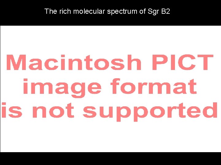 The rich molecular spectrum of Sgr B 2 