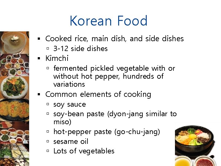 Korean Food Cooked rice, main dish, and side dishes 3 -12 side dishes Kimchi Korean Food Cooked rice, main dish, and side dishes 3 -12 side dishes Kimchi