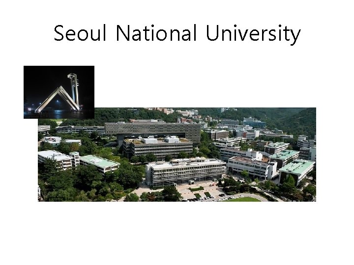 Seoul National University Seoul National University