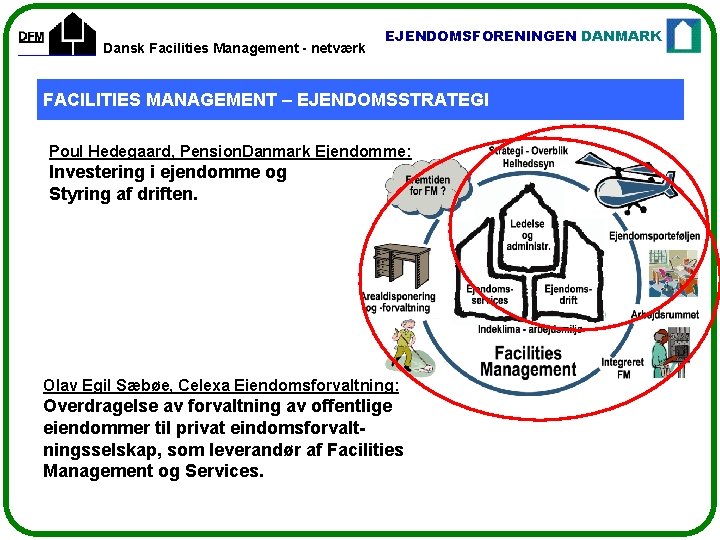 Dansk Facilities Management - netværk EJENDOMSFORENINGEN DANMARK FACILITIES MANAGEMENT – EJENDOMSSTRATEGI Poul Hedegaard, Pension.