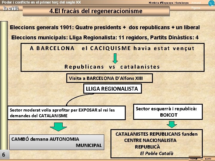 Poder i conflicte en el primer terç del segle XX Història d’Espanya i Catalunya