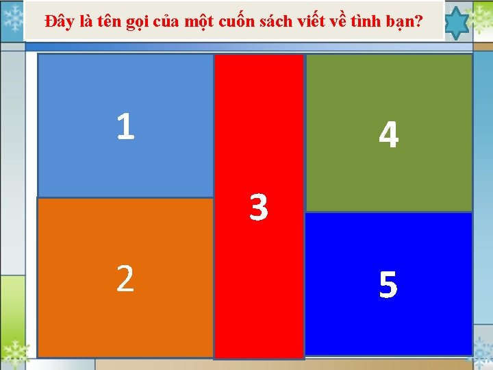 Đây là tên gọi của một cuốn sách viết về tình bạn? 1 4