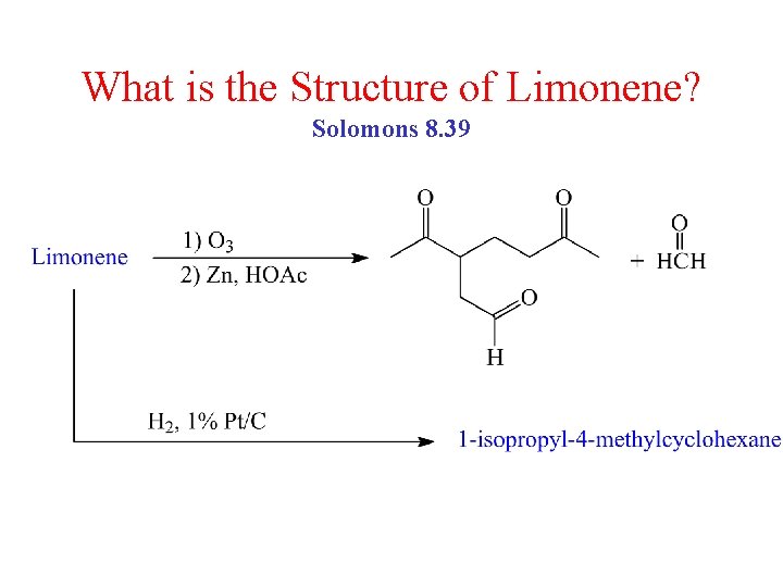 What is the Structure of Limonene? Solomons 8. 39 