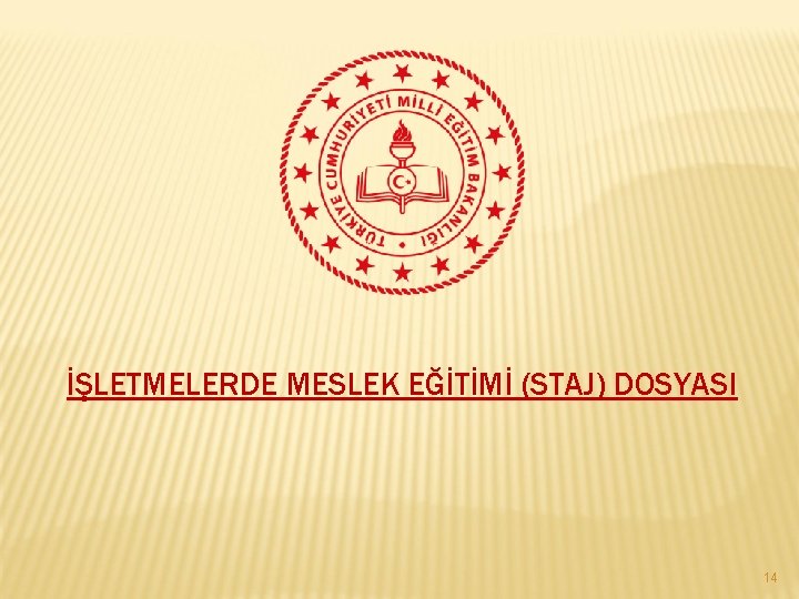 İŞLETMELERDE MESLEK EĞİTİMİ (STAJ) DOSYASI 14 