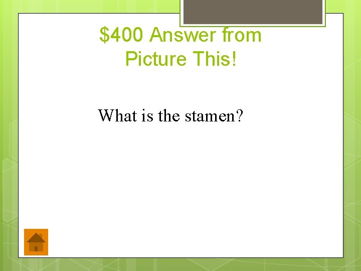 $400 Answer from Picture This! What is the stamen? 