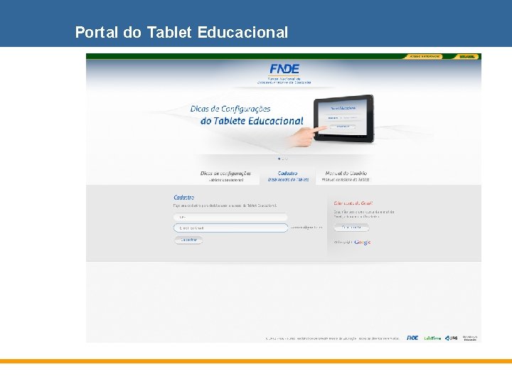 Portal do Tablet Educacional 