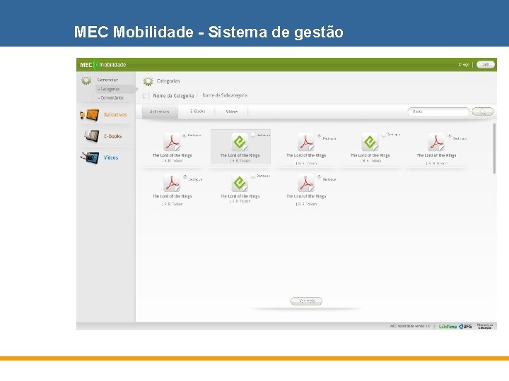 MEC Mobilidade - Sistema de gestão 