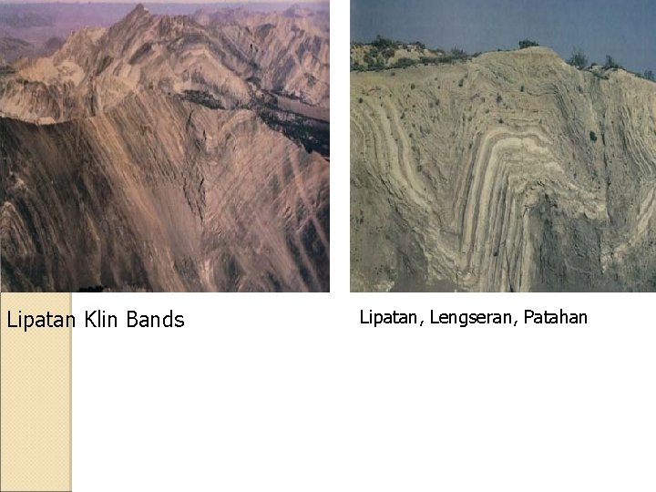 Lipatan Klin Bands Lipatan, Lengseran, Patahan 