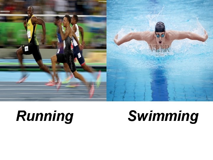 Running Swimming 