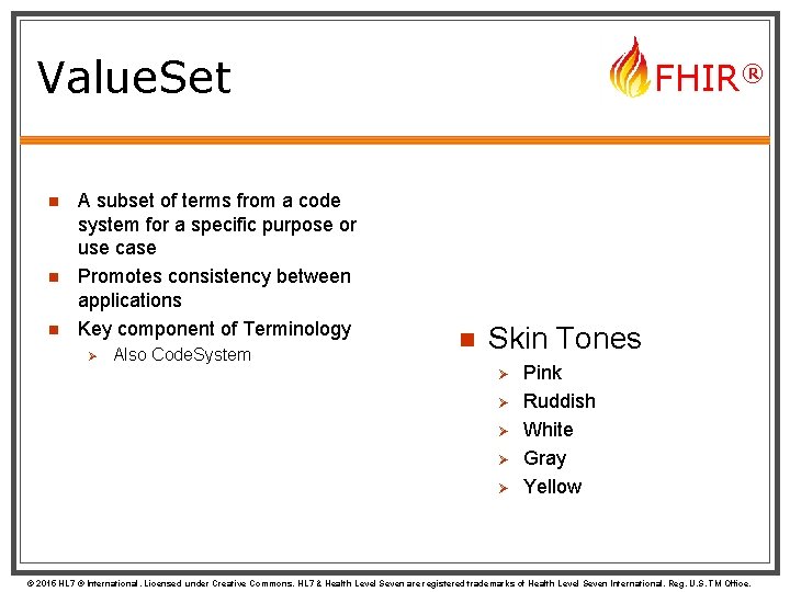 Value. Set n n n A subset of terms from a code system for