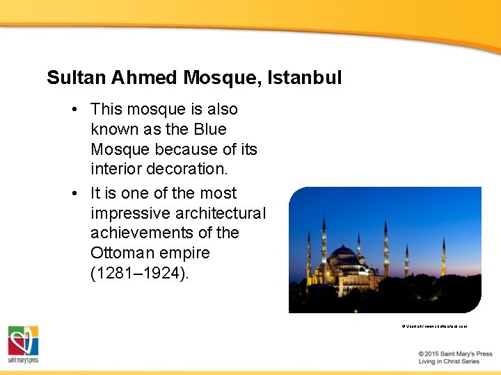 Sultan Ahmed Mosque, Istanbul • This mosque is also known as the Blue Mosque Sultan Ahmed Mosque, Istanbul • This mosque is also known as the Blue Mosque