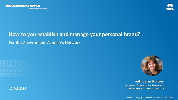 How to you establish and manage your personal brand? For the Government Women’s Network