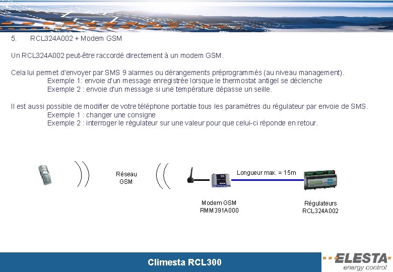 5. RCL 324 A 002 + Modem GSM Un RCL 324 A 002 peut-être