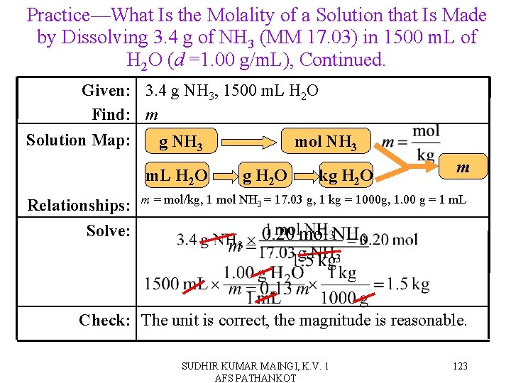 Practice—What Is the Molality of a Solution that Is Made by Dissolving 3. 4