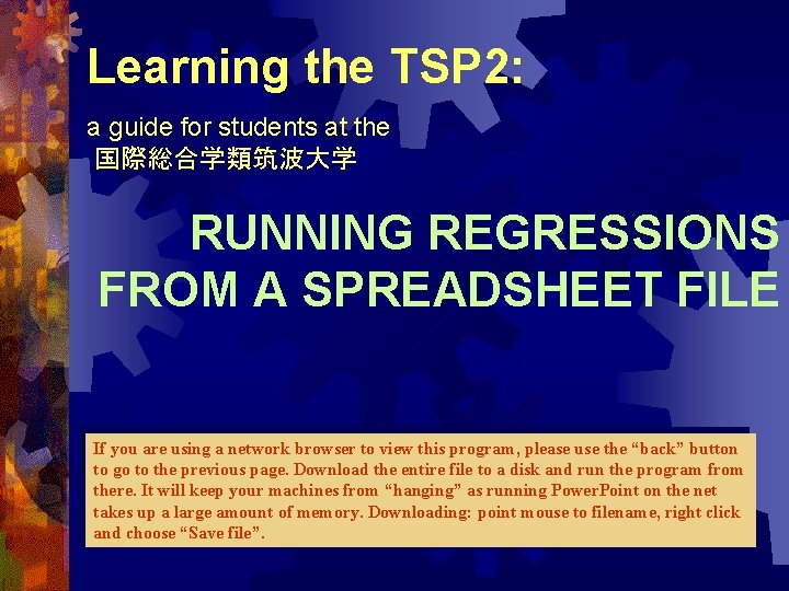 Learning The Tsp 2 A Guide For Students