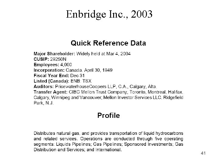 Enbridge Inc. , 2003 41 
