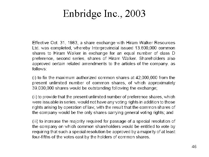 Enbridge Inc. , 2003 46 