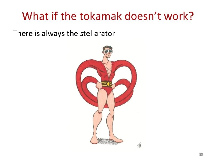 What if the tokamak doesn’t work? There is always the stellarator 55 