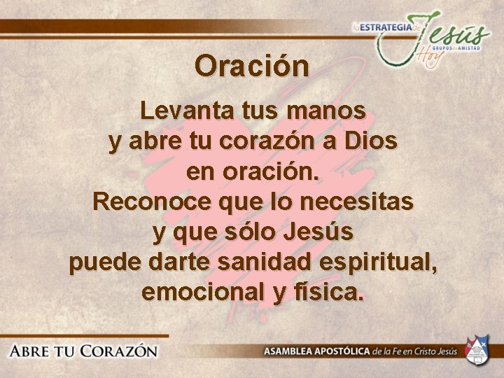 Oración Levanta tus manos y abre tu corazón a Dios en oración. Reconoce que Oración Levanta tus manos y abre tu corazón a Dios en oración. Reconoce que