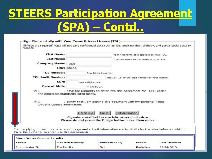 STEERS Participation Agreement (SPA) – Contd. . 