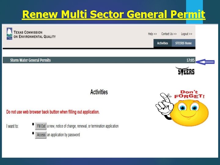 Renew Multi Sector General Permit 