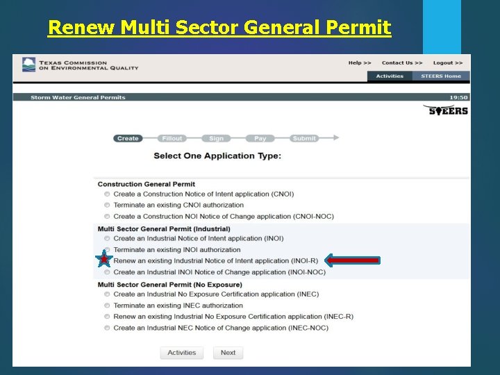 Renew Multi Sector General Permit 