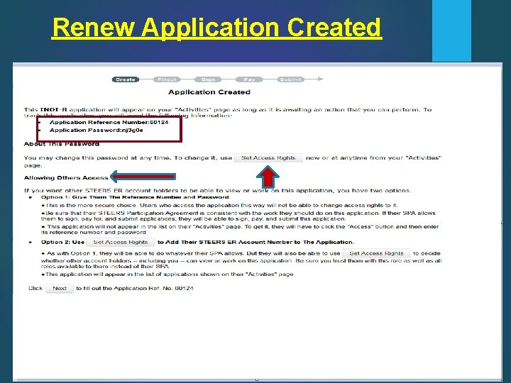 Renew Application Created 