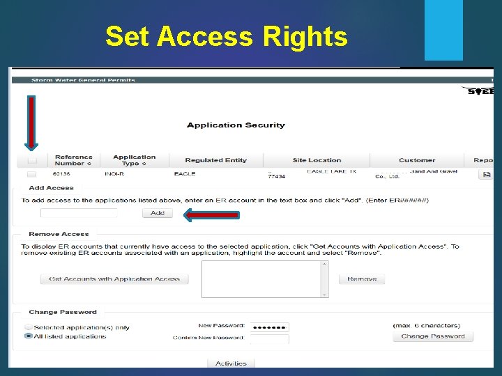 Set Access Rights 