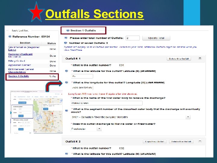 Outfalls Sections 