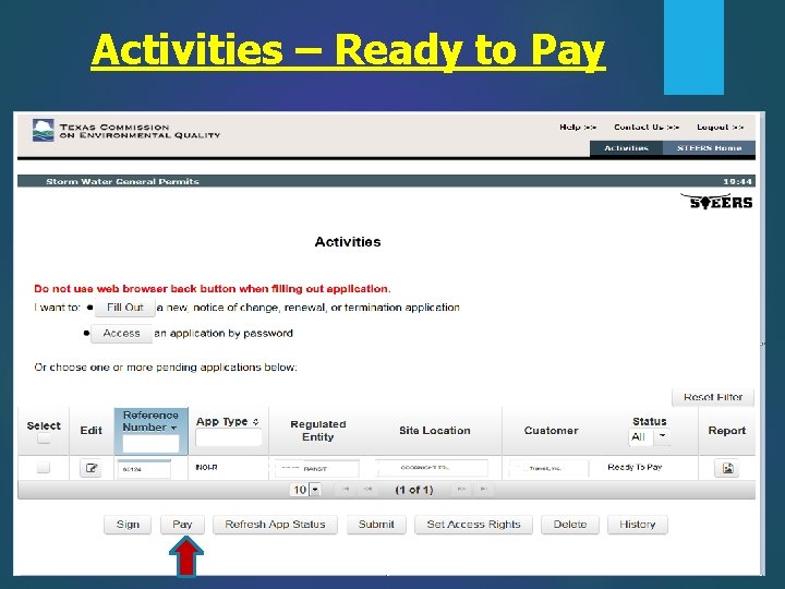 Activities – Ready to Pay 