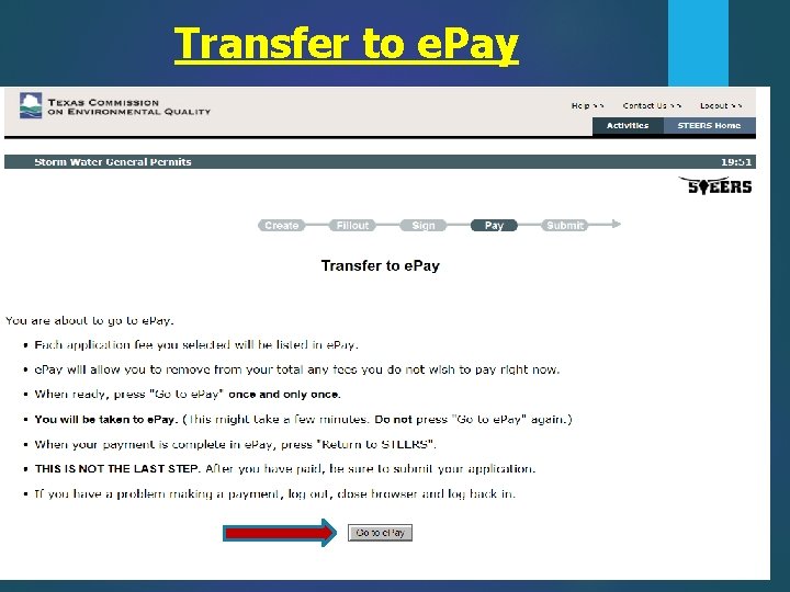 Transfer to e. Pay 
