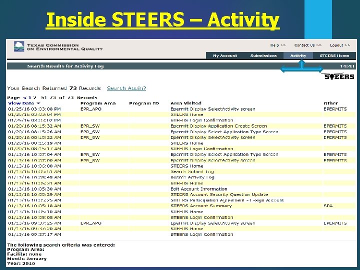 Inside STEERS – Activity 