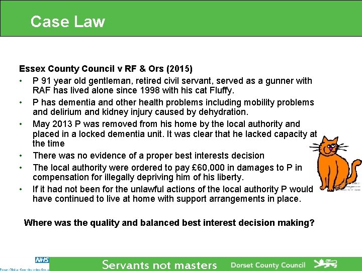 Case Law Essex County Council v RF & Ors (2015) • P 91 year Case Law Essex County Council v RF & Ors (2015) • P 91 year