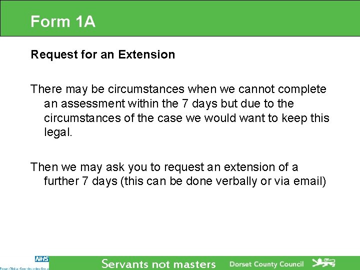 Form 1 A Request for an Extension There may be circumstances when we cannot Form 1 A Request for an Extension There may be circumstances when we cannot