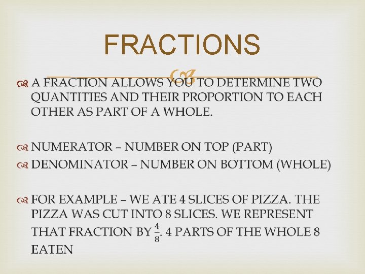  FRACTIONS 