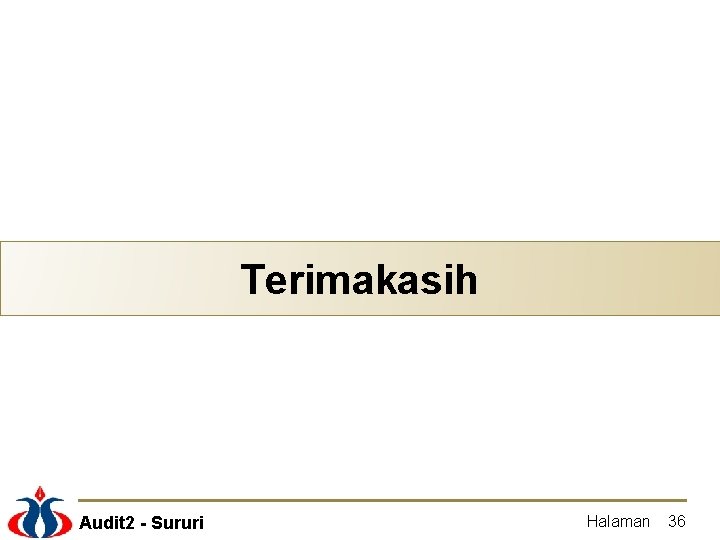 Terimakasih Audit 2 - Sururi Halaman 36 