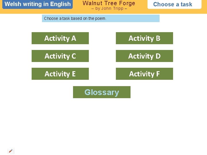 Welsh writing in in English Walnut Tree Forge – by John Tripp – Choose Welsh writing in in English Walnut Tree Forge – by John Tripp – Choose
