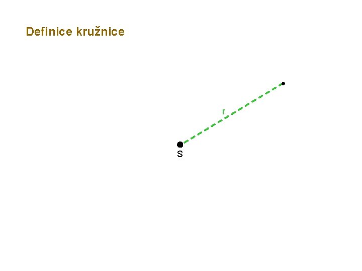 Definice kružnice r S 