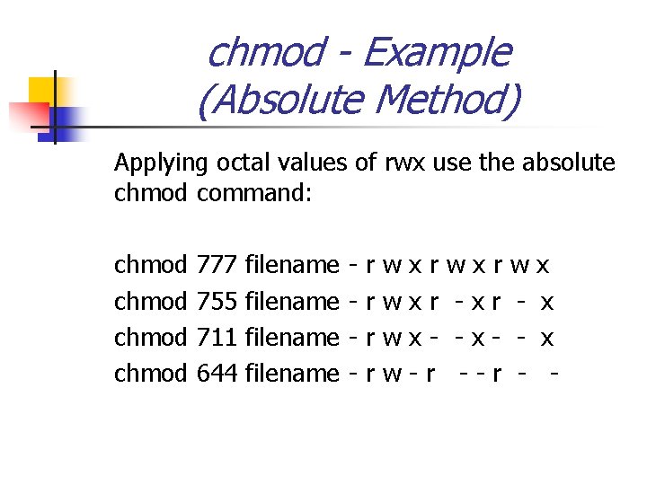 Agenda The Linux File System Chapter 4 In