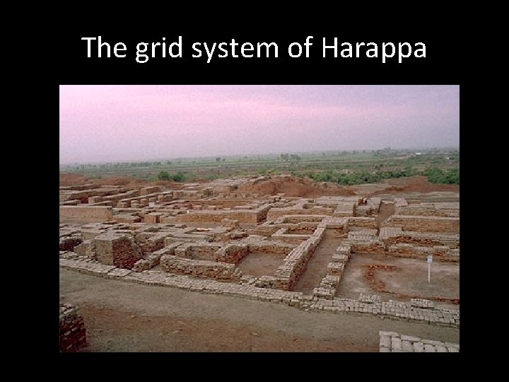 The grid system of Harappa 