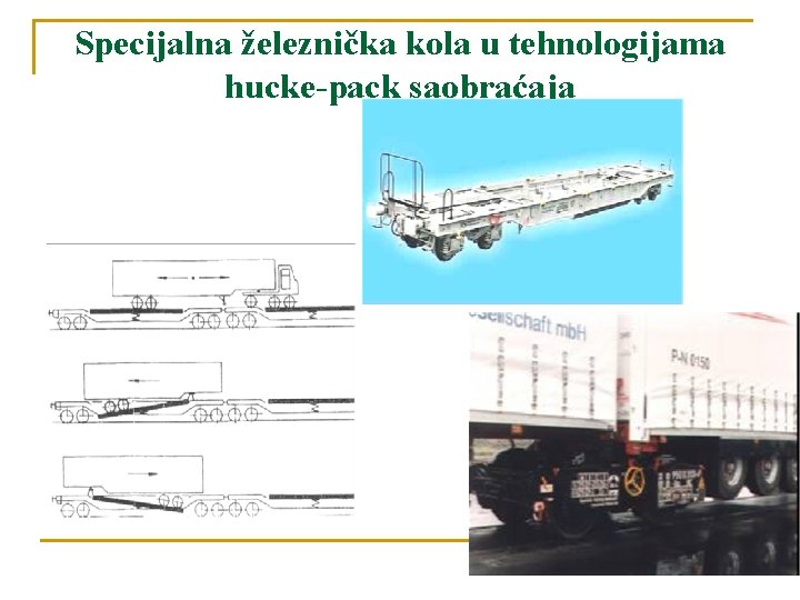 Specijalna železnička kola u tehnologijama hucke-pack saobraćaja 
