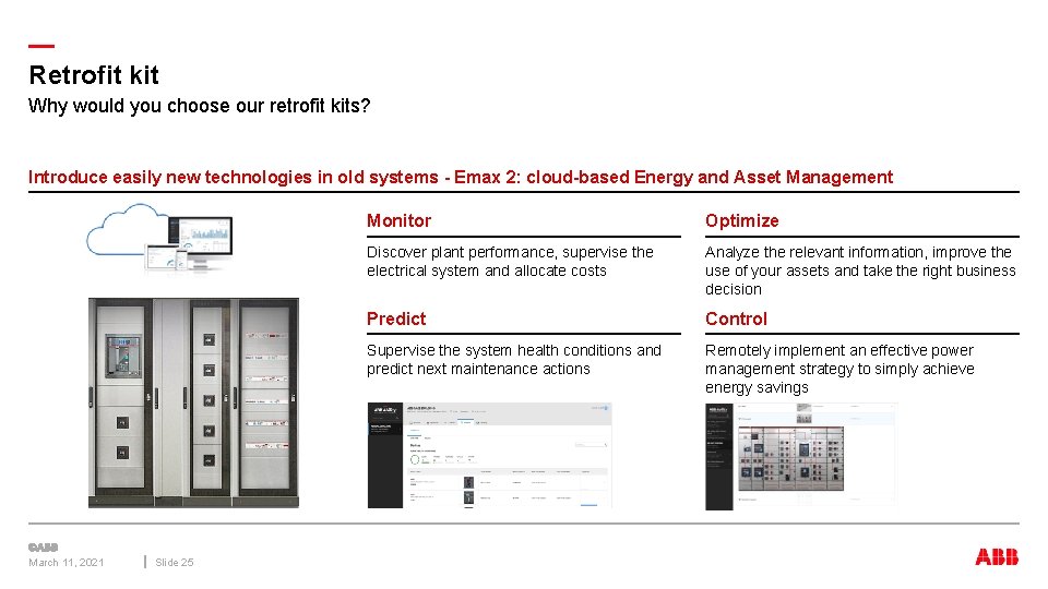 — Retrofit kit Why would you choose our retrofit kits? Introduce easily new technologies