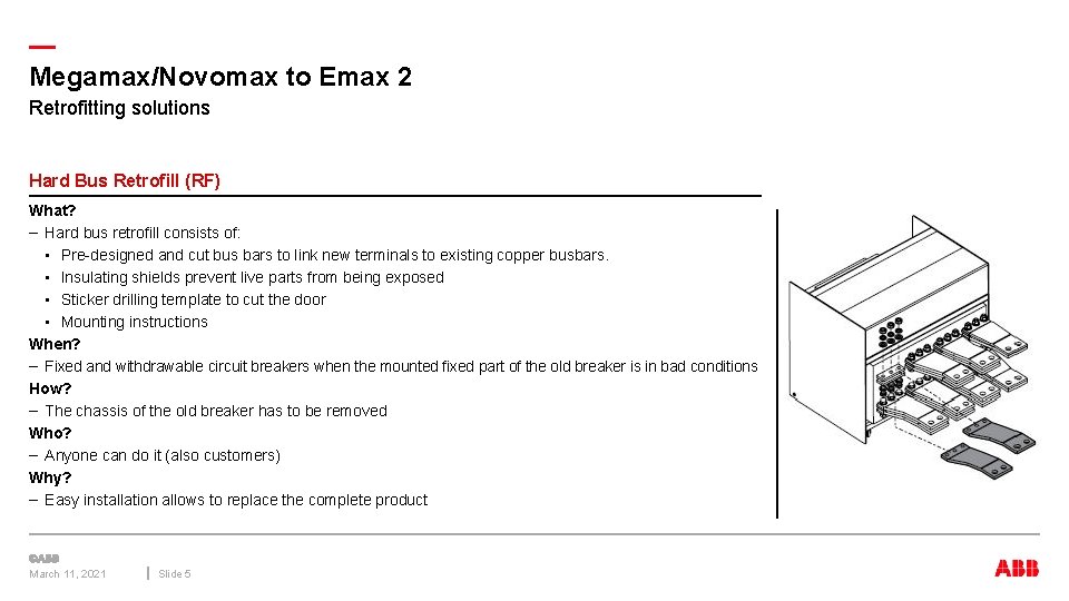— Megamax/Novomax to Emax 2 Retrofitting solutions Hard Bus Retrofill (RF) What? – Hard